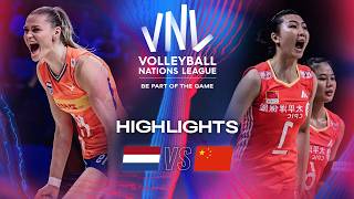 🇳🇱 NED vs 🇨🇳 CHN  Highlights  Week 2  Womens VNL 2024 [upl. by Marler76]