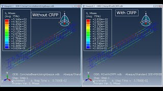 Modeling of RC reinforced concrete  beams using ABAQUS reinforced with CFRP Full tutorial [upl. by Fante4]