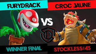 STOCKLESS 43 Winner Final  Furydrack Piranha Plant vs Croc Jaune Bowser [upl. by Fabe413]