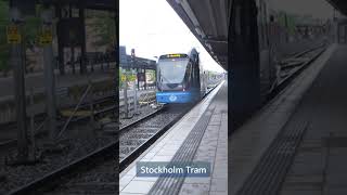 Stockholm L12 tram departing shorts [upl. by Ettelrats]