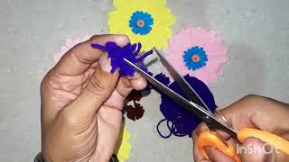 Easy Pom Pom Making At Homediy pom pom woolan craft ideas [upl. by Jamin]