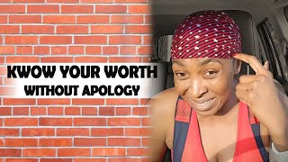 Know Your worth Without Apology shorts shortvideo katehenshaw [upl. by Silrak]