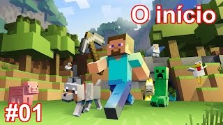 01  Aventuras em Minecraft  O início  Português [upl. by Ellenrahs]