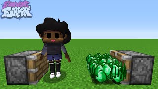 CAROL  1000 EMERALD  FNF Friday Night Funkin Characters in Minecraft [upl. by Gershom]