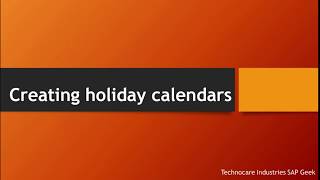 Creating holiday calendars [upl. by Tilney]