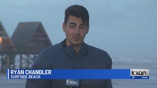 Beryl makes landfall in Texas Reporting from the coast [upl. by Alyac]