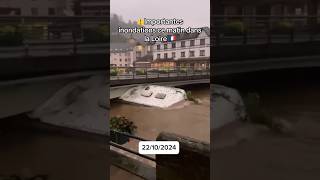 france loire inondations catastrophe disaster tempete meteo storm [upl. by Remsen]