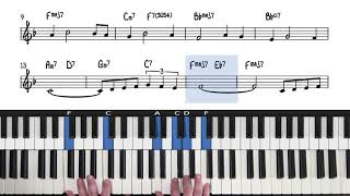 quotNearness of Youquot  Beginners Jazz Piano Lesson [upl. by Schofield]