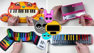 Sprunki Themes on cool different instruments [upl. by Eedoj]