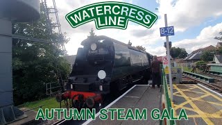 Watercress Line Autumn Steam Gala 05102024 [upl. by Alyakem]