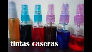 TINTAS CASERAS BASE ALCOHOL CON PLUMONES O MARCADORES [upl. by Virnelli]