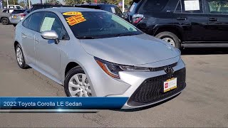 2022 Toyota Corolla LE Sedan Yuba City Oroville Roseville Sacramento Chico [upl. by Bick569]