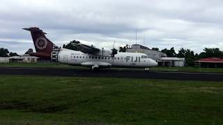 Tuvalu airport Passengers wait on the runway [upl. by Waugh]