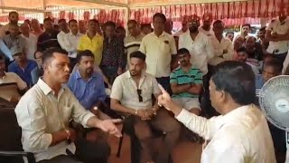 HEATED ARGUMENT between Sanvordem MLA GANESH GAONKAR and Dudhsagar Jeep Operators [upl. by Ynabla413]