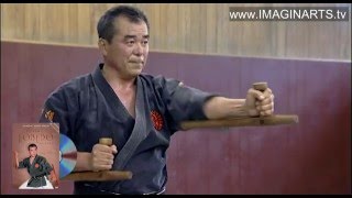 Tonfa  Okinawa Kobudo avec sensei Oshiro [upl. by Cheria]