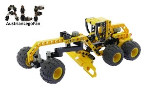 Lego Technic 8451 Motor Grader  Lego Speed Build Review [upl. by Akkeber51]