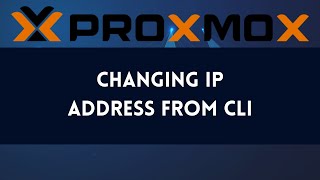 Changing Proxmox IP Address using CLI 2024 [upl. by Ephraim771]