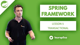 Spring Framework  Lesson 5  Transactional [upl. by Sutton394]