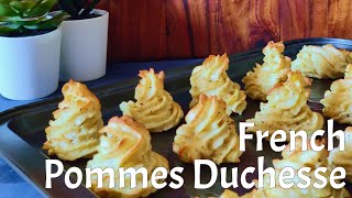 Tasty Fluffy French potato swirls  Pommes Duchesse  Easy recipe [upl. by Inesita]