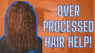 Your hair is falling out because it over processed How to repair your hair after processing it [upl. by Nairdad827]