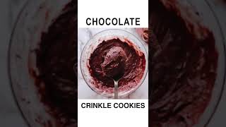 Holiday Recipe Chocolate Crinkle Cookies shorts [upl. by Ytte]