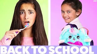 Back to School Morning Routine Funny 😂 [upl. by Esinej]