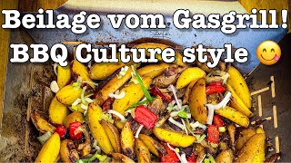 Kartoffel Gemüße Pfanne vom Gasgrill  Leckere Beilage [upl. by At]