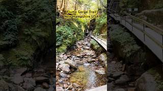 Flume Gorge Trail New Hampshire USA [upl. by Rother666]