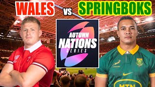 WALES vs SPRINGBOKS 2024 Autumn Nations Live Commentary [upl. by Aicened]