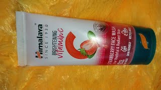 New Himalaya Brightening Vitamin C strawberry 🍓 Face wash Review in hindi 2024  Skin care [upl. by Allesor156]