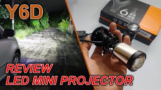 Review LED Mini Projie Y6D 50 Watt [upl. by Musetta]