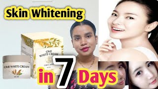 Omi white cream Meesho omi white cream Korean skin whitening Creamsuper white skin in 7days [upl. by Jalbert]