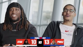 Jordan Poole and StaxMontana Have EPIC Game of NBA2K23 [upl. by Amato]