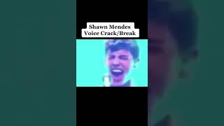 Shawn Mendes voice crack 😂 celebrity tiktok singersvoicecrack [upl. by Yorgerg479]