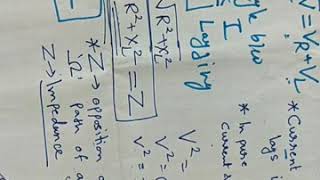 AC through series R L circuit  AC series circuit [upl. by Airotkciv]