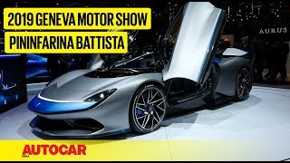 Pininfarina Battista I First Look Preview I Geneva Motor Show 2019 I Autocar India [upl. by Ethe]