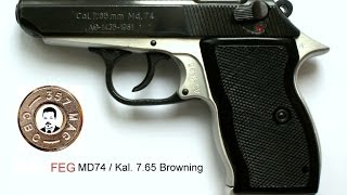 Pistole FEG MD74  765 Browning zerlegen disassembly [upl. by Esadnac]