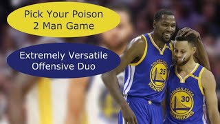 Stephen Curry amp Kevin Durant 2 Man Game  Pick amp Rolls  Inverted Pick amp Rolls  Split Action [upl. by Otte107]