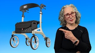 Rollator Walker Review  Stride Mover Ergonomic 4 Wheel Aluminum Rollator Walker by VOCIC [upl. by Belinda857]