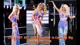 COURTNEY ACT SKIRT loses her skirt and flashes the nation as she enters the CBB UK 2018 [upl. by Bartle710]