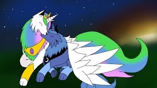 MLPCanterlot Princesses Wolves Speedpaint [upl. by Lafleur]