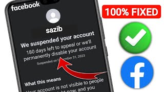 We Suspended Your Account Facebook 180 Days  Fix Facebook Suspended account recovery [upl. by Oetsira218]