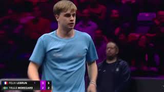 TRULS MOREGARD vs FELIX LEBRUN  WTT FRANKFURT  2024 3 set [upl. by Susej698]