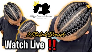 Live Underhand Stitch Braid Technique ‼️How to Stitch Braid On Dense fine hair [upl. by Sansen861]