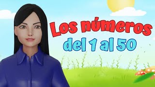 Los números del 1 al 50 en español para niños [upl. by Eibrik]