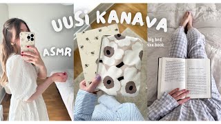 ASMR suomi  Uusi kanava 💕 Venäjä kirjat Marimekko unboxing ruoanlaitto ja muuta [upl. by Nibor]