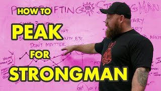 How to PREPARE AND PEAK for a Strongman Contest with FULL Meet Peak Program Example [upl. by Erick]