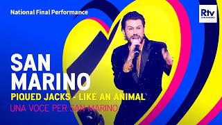 Piqued Jacks  Like An Animal  San Marino 🇸🇲  National Final Performance  Eurovision 2023 [upl. by Lectra]