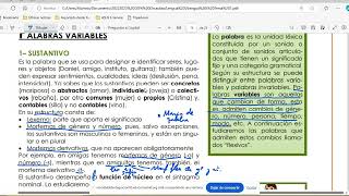 Categorías gramaticales el sustantivo Lengua I y II ESO Adultos 2024 [upl. by Emee753]