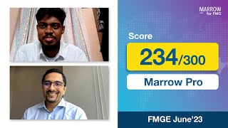 How Dr Kareem used Marrow QBank effectively to secure the top score of 234300 in FMGE June 23 [upl. by Rik]